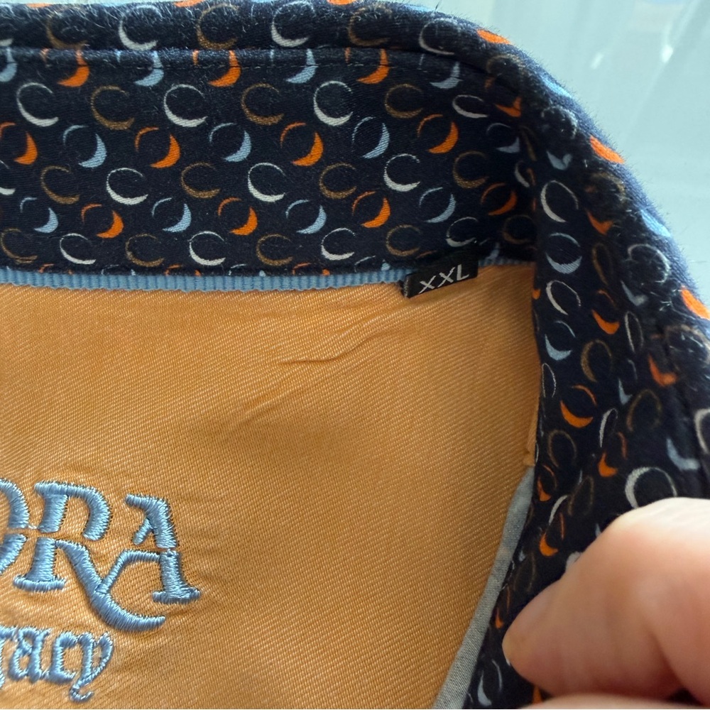 Stylish Black Patterned Men's Button Down Shirt - image 3